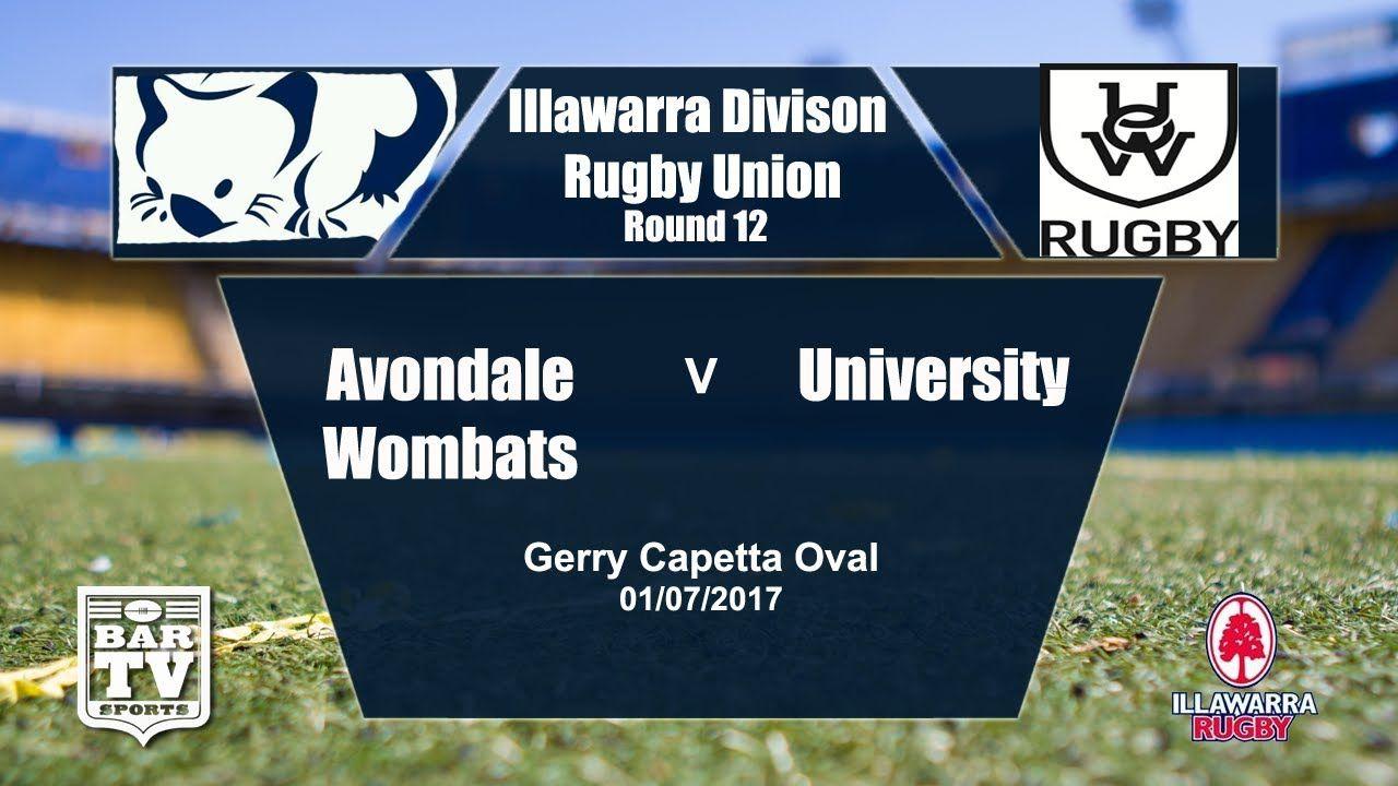 Wombats Sports Logo - 2017 IDRU Round 13 Full Match Replay - Avondale Wombats Vs ...