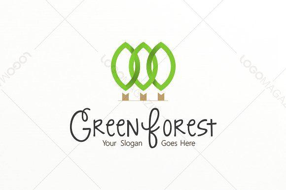 Forest Logo - Green Forest Logo Logo Templates Creative Market