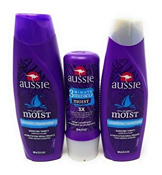 Aussie Shampoo Logo - Amazon.com : Aussie Moist Shampoo and Conditioner, 13.5 Ounce Each