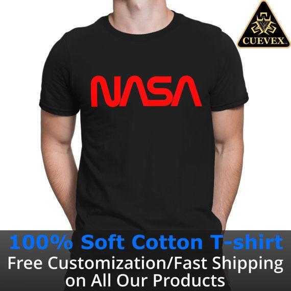 Red NASA Logo - Nasa T Shirt. Nasa Old Logo. Space Shirt. Nasa Space. Red NASA