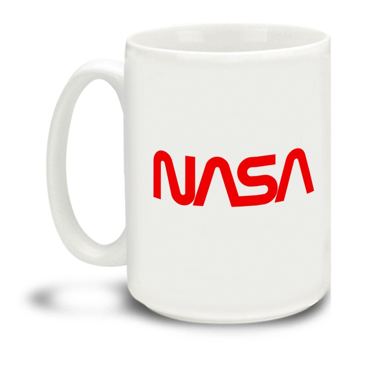 Red NASA Logo - NASA Logo Red Worm - 15 Ounce Coffee Mug - Cuppa