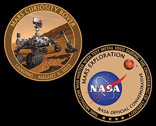 Mars Rover Logo - NASA medallion commemorates Curiosity rover's first year on Mars ...