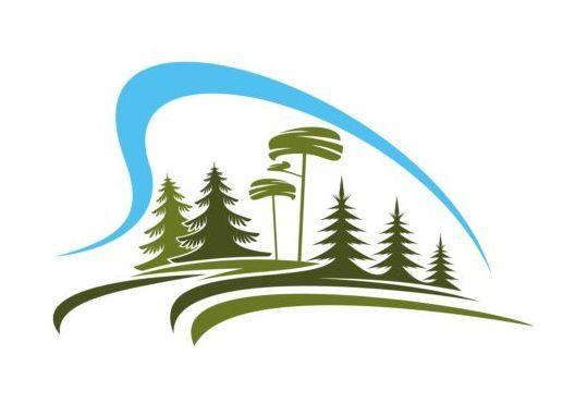 Forest Logo - Forest trees logo vectors 02 free download