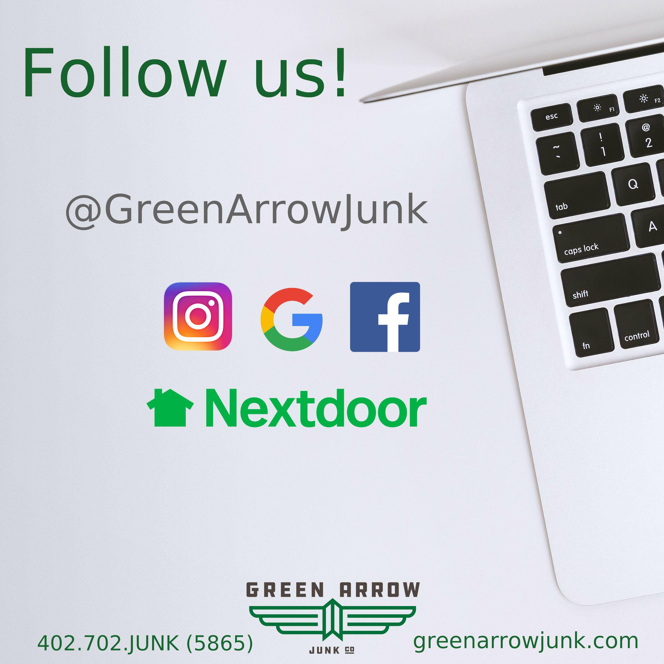 Green Arrow Company Logo - Green Arrow Junk Company in Omaha, Nebraska. We're your full-service ...