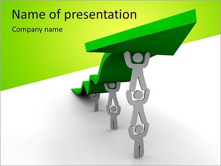 Green Arrow Company Logo - Green Arrow Stairs PowerPoint Template, Background & Google Slides