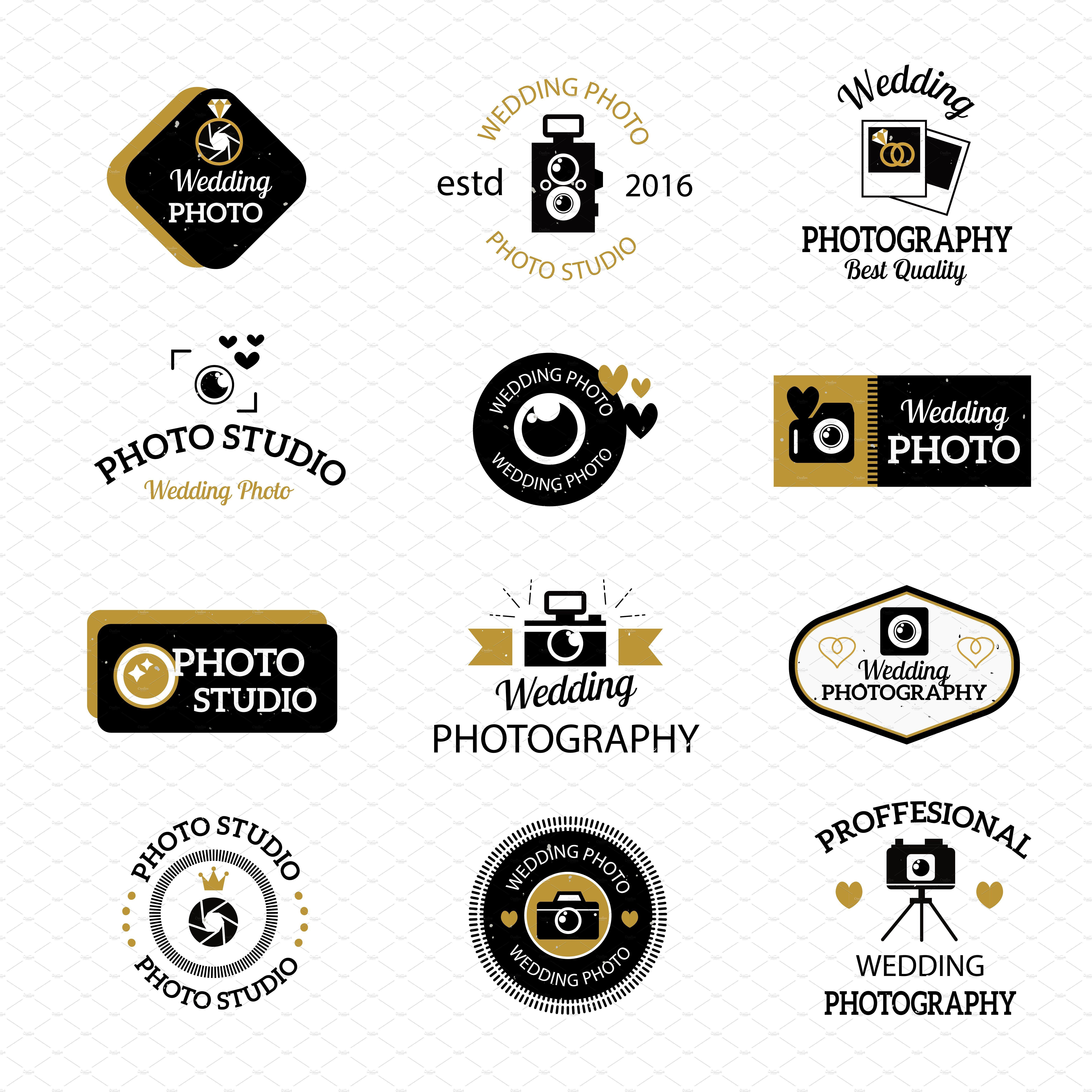 Photography Business Logo - Photo studio logo vector set ~ Illustrations ~ Creative Market