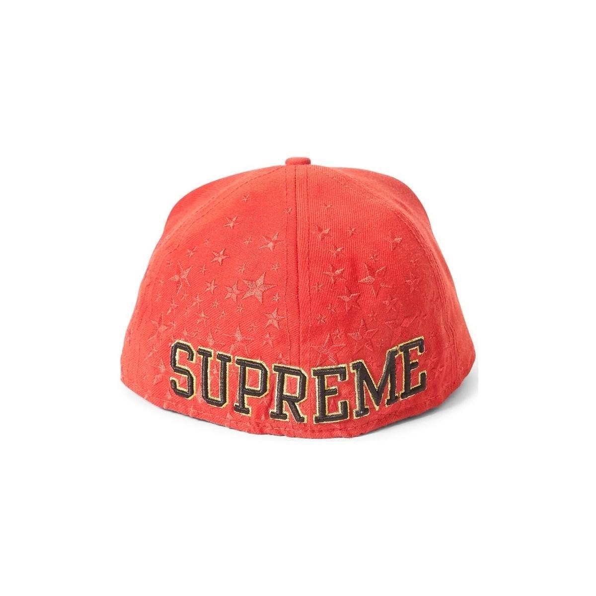 Supreme Stars Logo - Supreme Stars Logo New Era Cap Red Men's Cap In Red in Red for Men