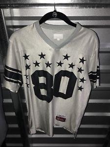 Supreme Stars Logo - Supreme Stars Football Jersey Silver Size Medium Rare Box Logo 80