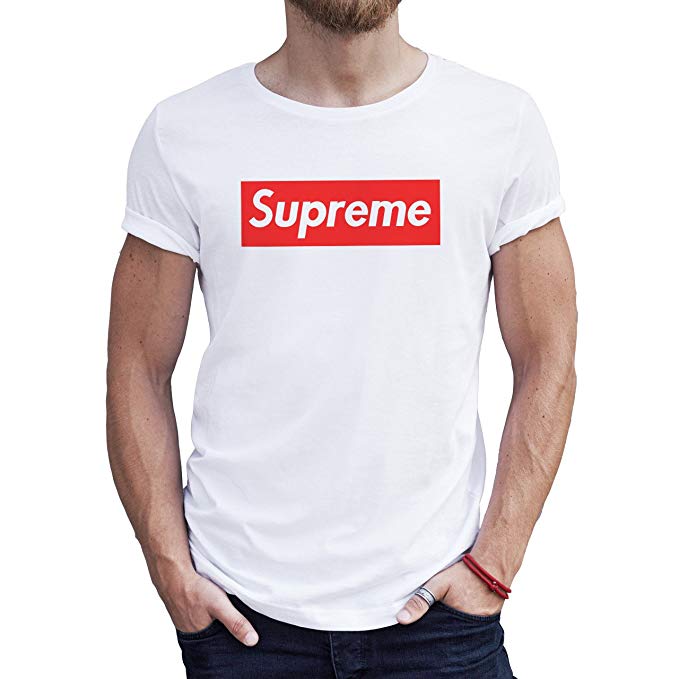 First Supreme Logo - ANGRYDEER Supreme Logo Red Box XL Mens T-Shirt: Amazon.ca: Clothing ...