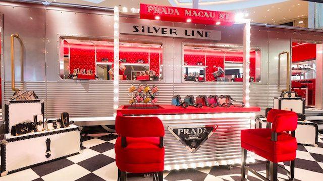 Red with Silver Line Logo - Prada Silver Line rolls out in Macau - Inside Retail Asia