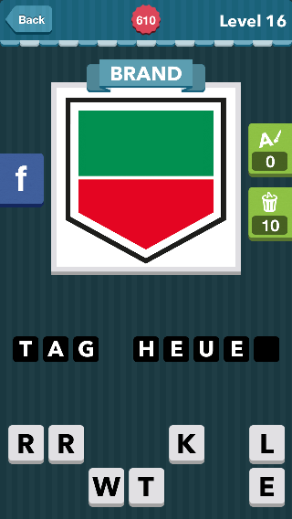 Name of Green and Red Shield Logo - A black-outlined shield with green and red in the middle|Bran_猜成语网