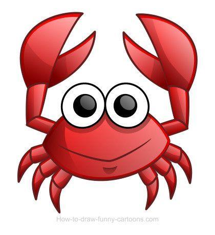 Crab Clip Art Logo - Funny Crab Clipart
