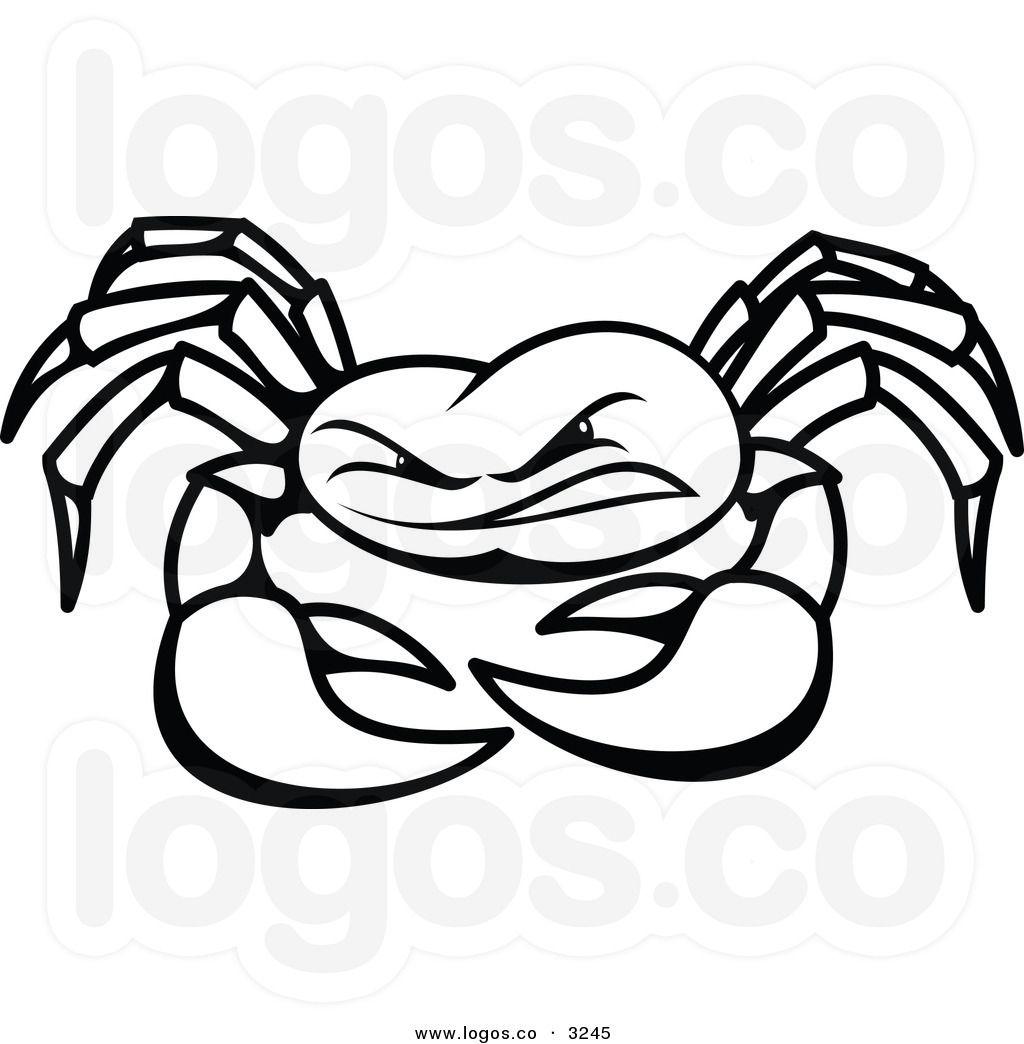 Crab Clip Art Logo - Black and White Crab Logo | Clipart Panda - Free Clipart Images