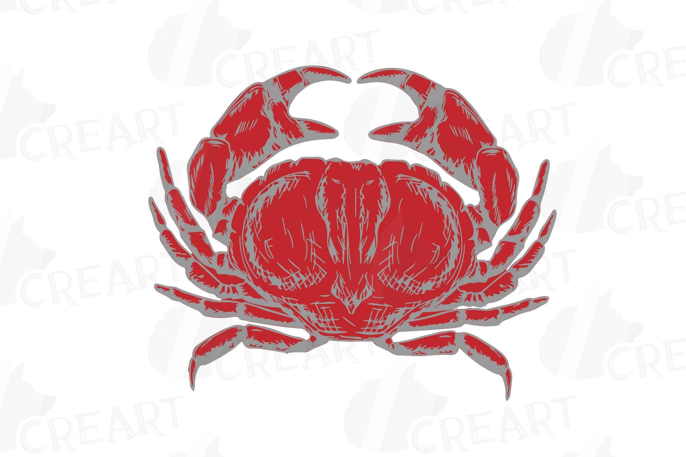 Crab Clip Art Logo - Crabs clip art pack, tropical crab scratch. sea crabs, PNG