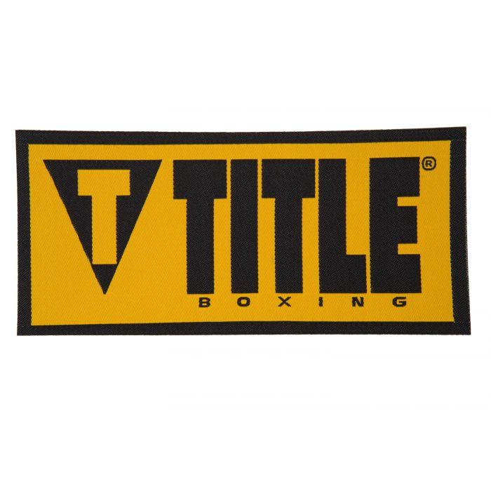 Title Boxing Logo - TITLE Boxing & Triangle Woven Label - Large | TITLE Boxing Gear