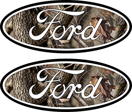 Camo Ford Logo - Amazon.com: 2 Camouflage Ford Emblem Decals Stickers 04-11 Ranger ...