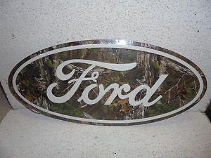 Camo Ford Logo - Ford Logo Camouflage Oval Metal Sign NICE ITEM 66 67 68 69 70 71 72