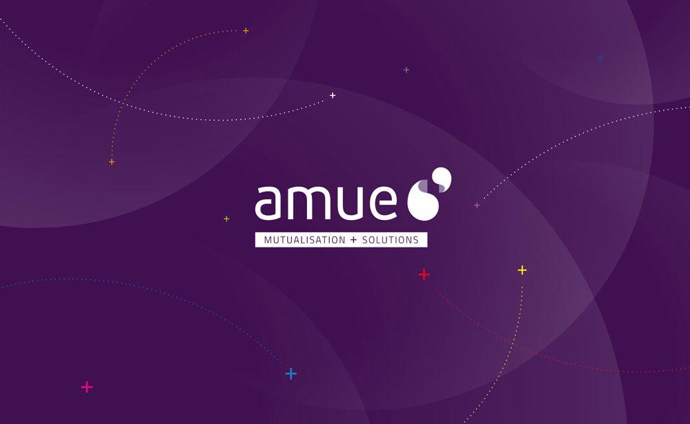 Purple and Blue Logo - Brand New: New Logo and Identity for AMUE by Graphéine