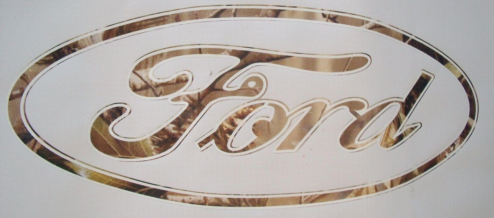 Camo Ford Logo - Ford Oval Camo Decal :: Accessories :: Scheid Diesel