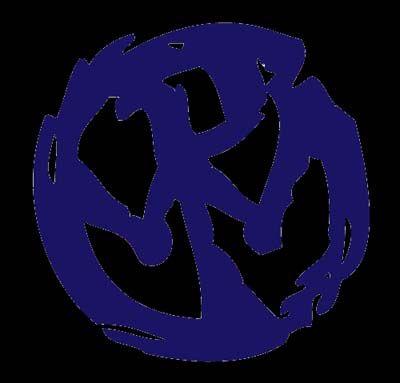 Purple and Blue Logo - Pennywise logo on black