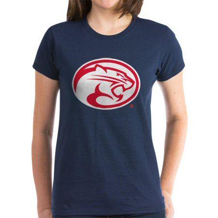 Dark Blue Cougar Logo - CafePress - CafePress - Houston Cougar Mascot Logo Women's Dark T ...