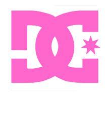 Pink DC Logo - Pink DC Logo - $3.00 : Buy Vintage Skateboard Stickers Now