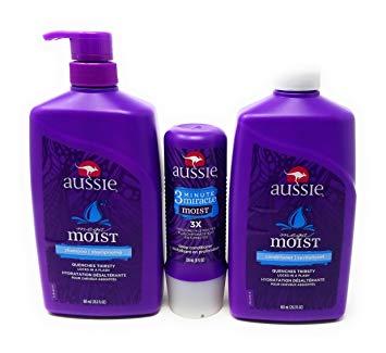 Aussie Shampoo Logo - Amazon.com : Aussie Moist Shampoo and Conditioner, 29.2 Ounce Pump ...