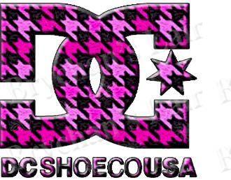 Pink DC Logo - DC Shoes Pink Houndstooth USA Made Craft Supply Grosgrain Ribbon ...