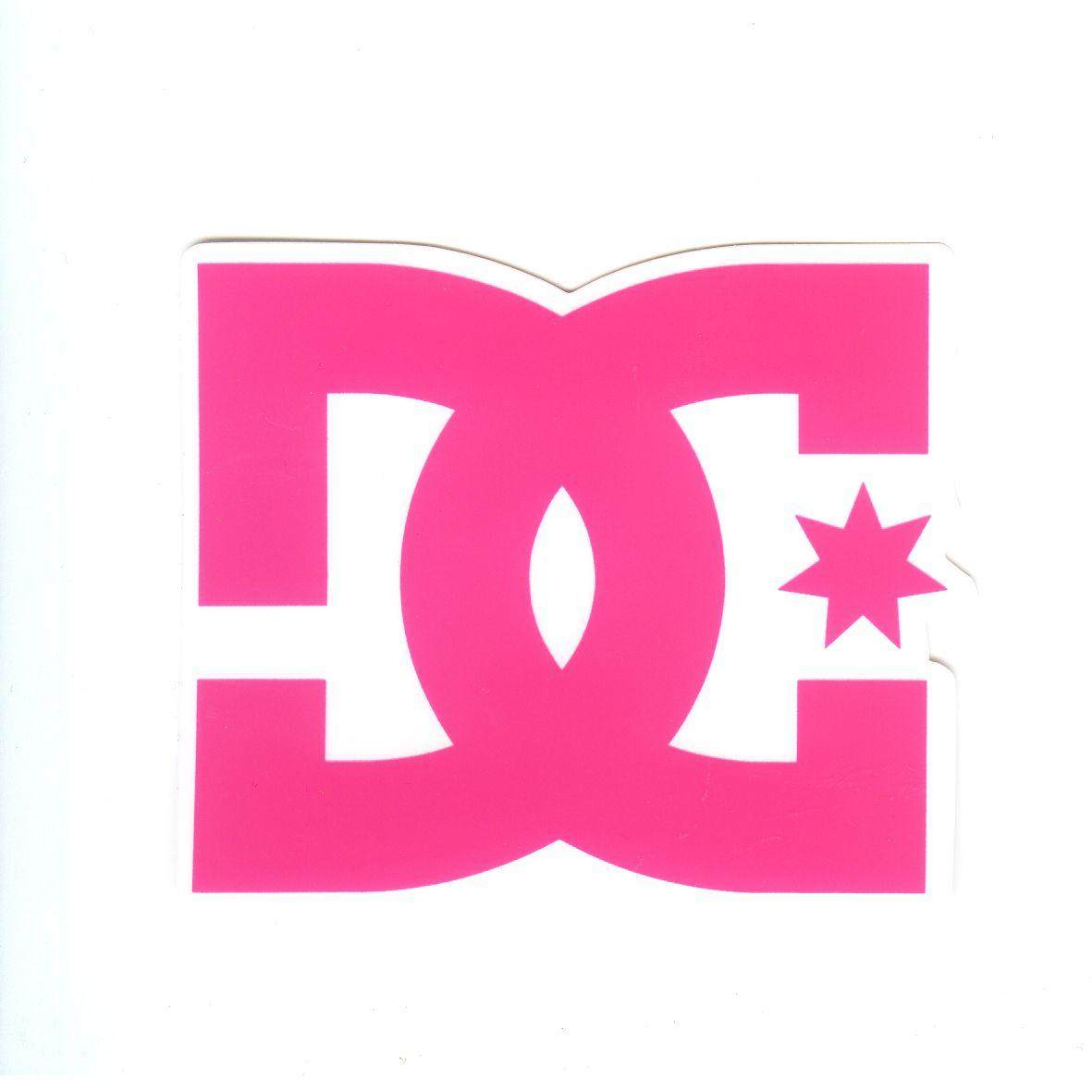 Pink DC Logo - 1310 DC Shoes Pink Logo , Width 7 cm, decal sticker - DecalStar.com ...
