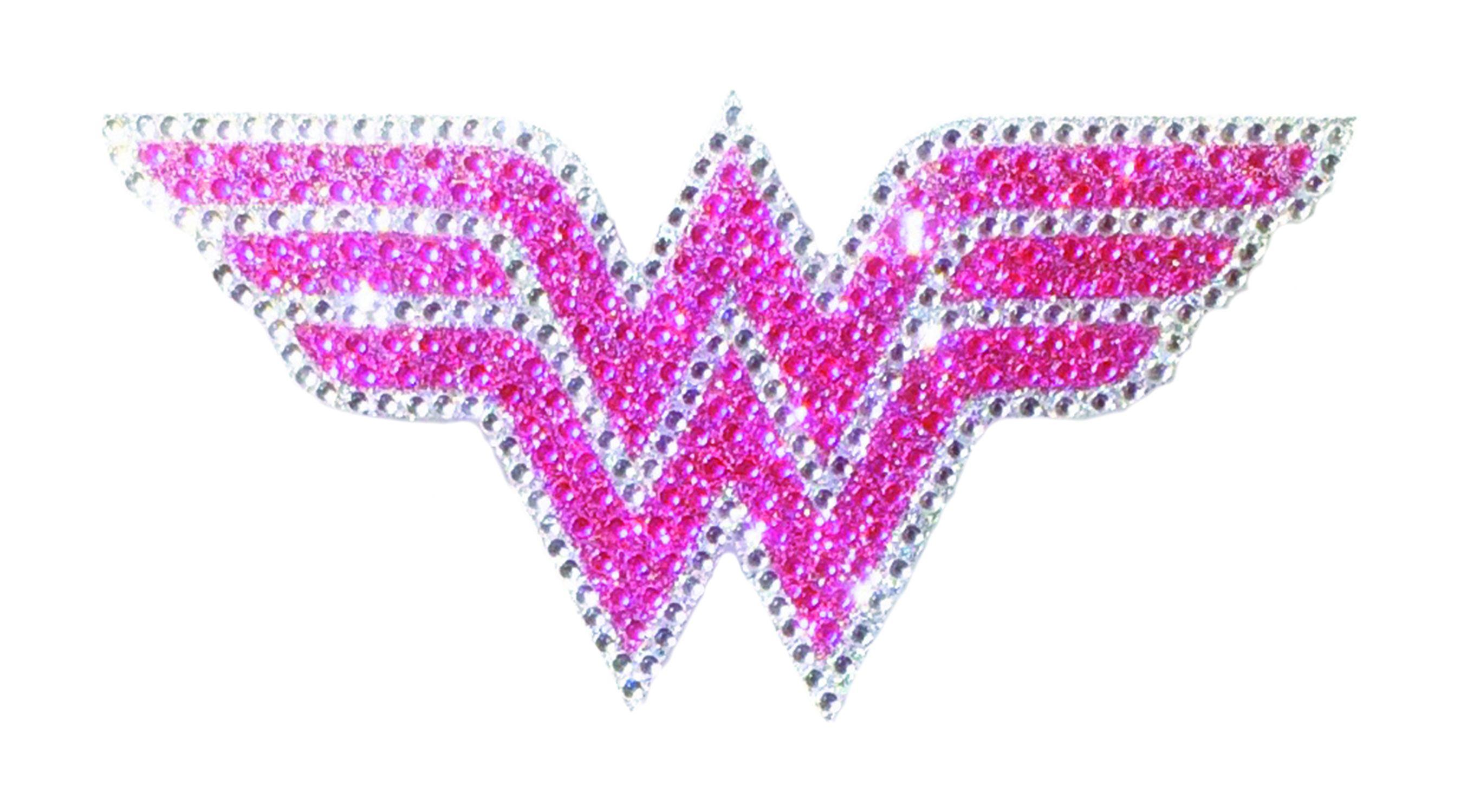 Pink DC Logo - AUG158684 - DC HEROES CRYSTAL WONDER WOMAN PINK LOGO MEDIUM DECAL ...