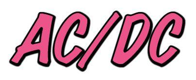 Pink DC Logo - AC/DC logos and lettering | What's That Font?
