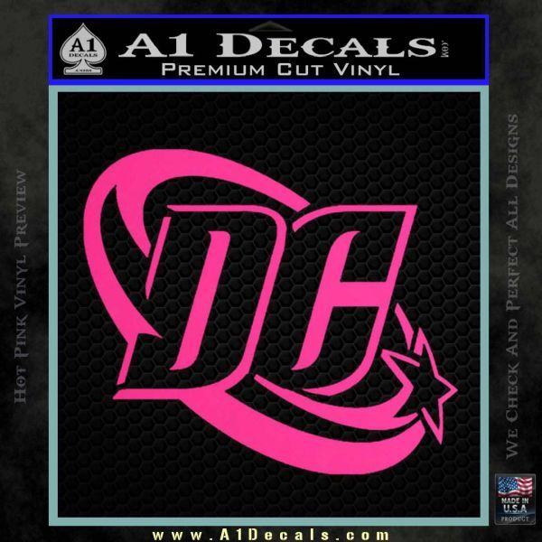 Pink DC Logo - DC Comics Logo Decal Sticker A1 Decals