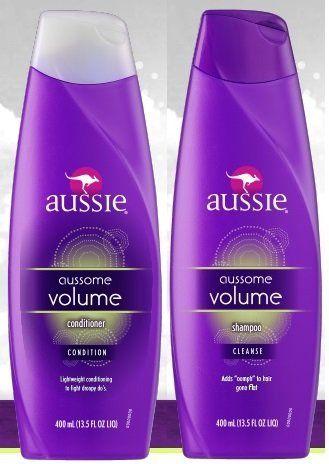 Aussie Shampoo Logo - Amazon.com : Aussie Aussome Volume Shampoo and Conditioner 13.5 Oz