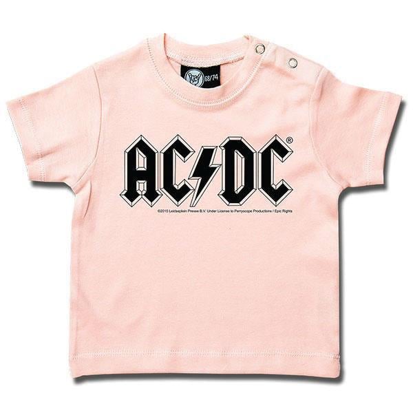 Pink DC Logo - AC DC Pink Baby T Shirt Logo