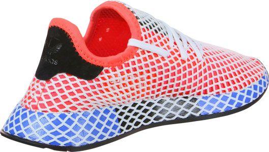 Red and Blue Shoes Logo - adidas Deerupt Runner J W shoes red white blue