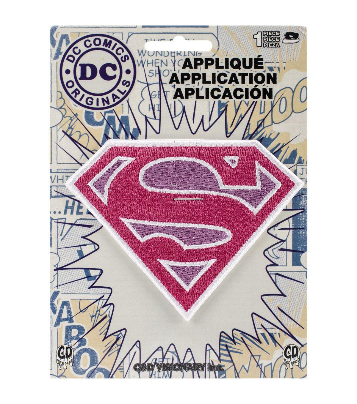 Supergirl Logo - DC Comics Patch-Pink Sparkle Supergirl Logo | JOANN