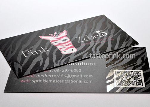 Pink Zebra Company Logo - Business Card