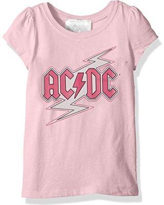 Pink DC Logo - Hot Sale: AC/DC Girls' Toddler ACDC Logo Short Sleeve T-Shirt, Light ...