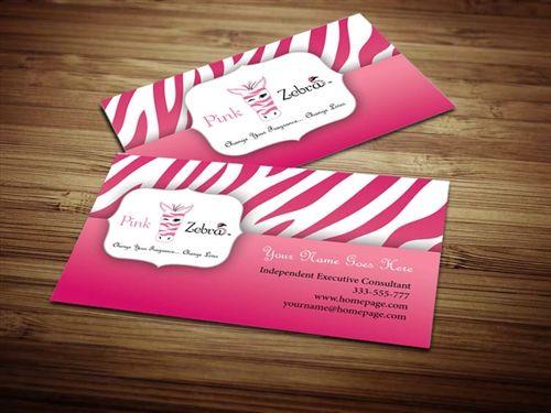 Pink Zebra Company Logo - Pink Zebra Business Card Design 3