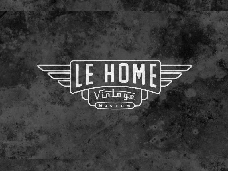 Vintage Aviation Logo - Le Home Vintage Moscow by David Cran | Dribbble | Dribbble