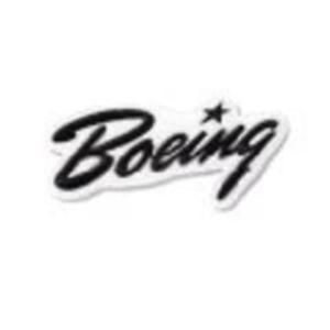 Vintage Aviation Logo - Boeing Heritage Script Embroidered Patch,1940s Logo, Vintage ...