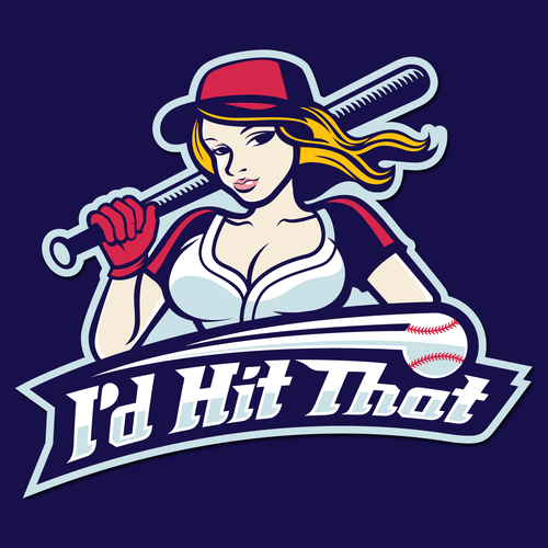 Softball Hit Logo - Fun and Softball Logo. Logo design contest