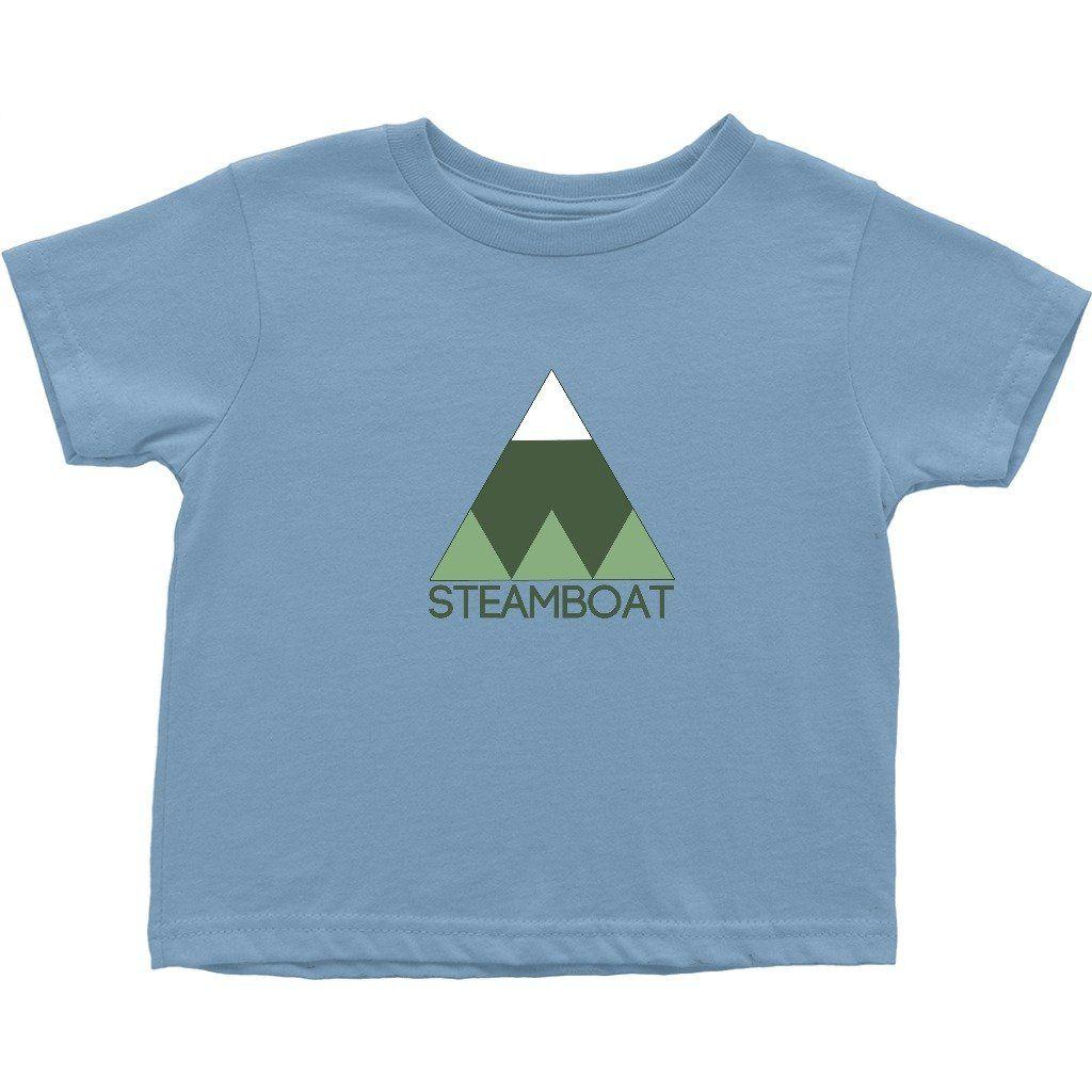 Steamboat Mountain Logo - Amazon.com: Steamboat Springs Minimal Mountain - Colorado Toddler T ...