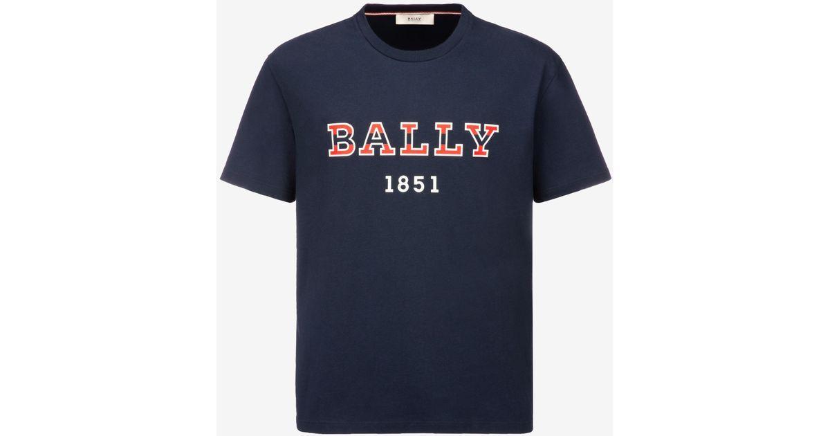 Bally Clothing Logo - Bally Logo Crewneck T-shirt in Blue for Men - Lyst