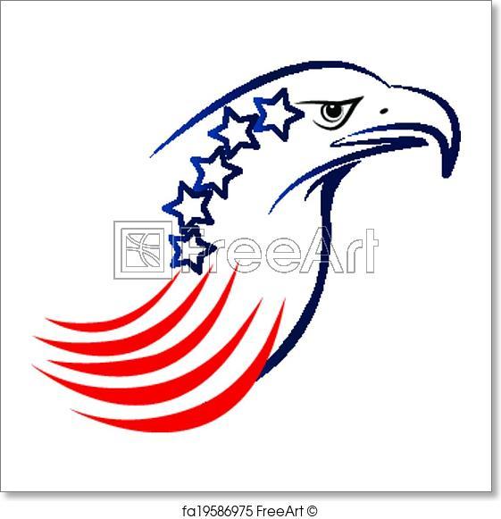 New American Eagle Logo - Free art print of American eagle logo. American eagle vector symbol ...