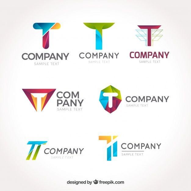 Google Corporate Logo - Corporate logos collection of letter t Vector