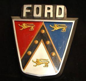 Ford Crest Logo - OLD 1950's Ford shield crest Jubilee sign. see my other porcelain ...