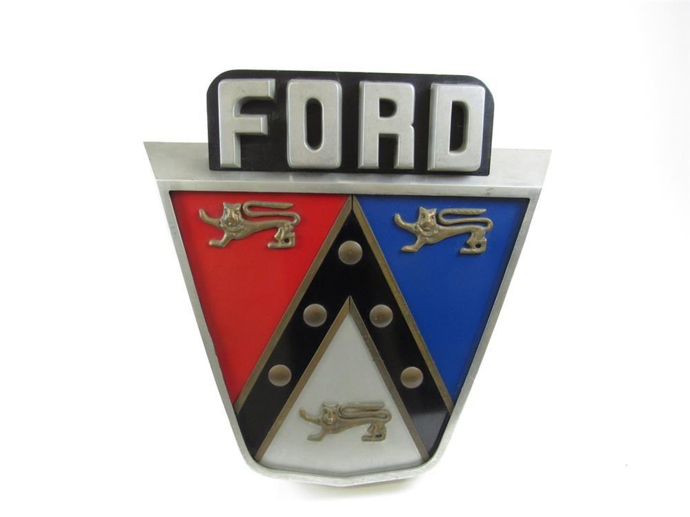 Ford Shield Logo - Killer 1953 Ford Jubilee Cast Aluminum Shield Shaped Showroom