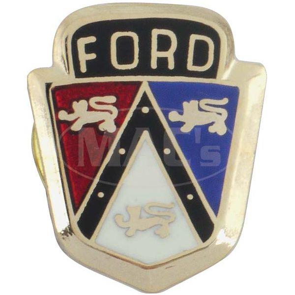 Ford Shield Logo - Ford Hat Or Lapel Pin, Ford Shield, Gold - Eckler's Automotive Parts