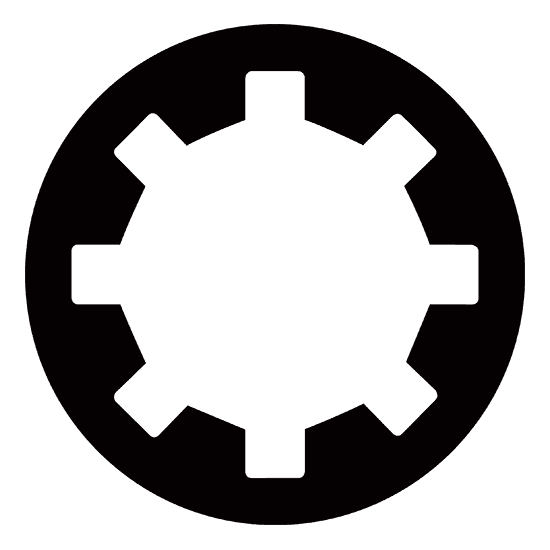 Black and White Gear Logo - v/ - Video Games » Thread #388386215